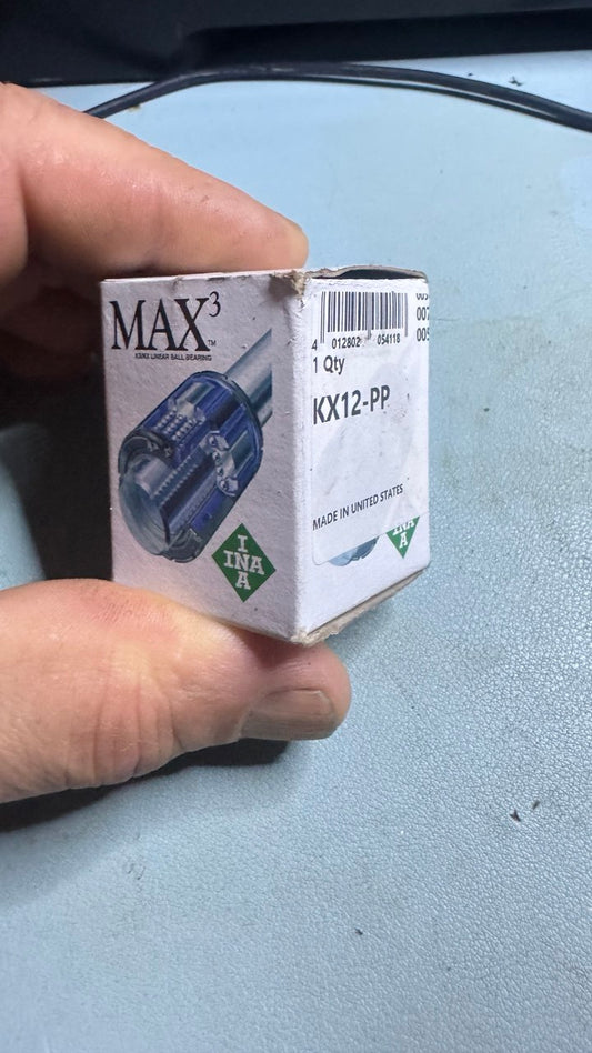 INA MAX3 KX12-PP linear ball bearing, new in original box - box front
