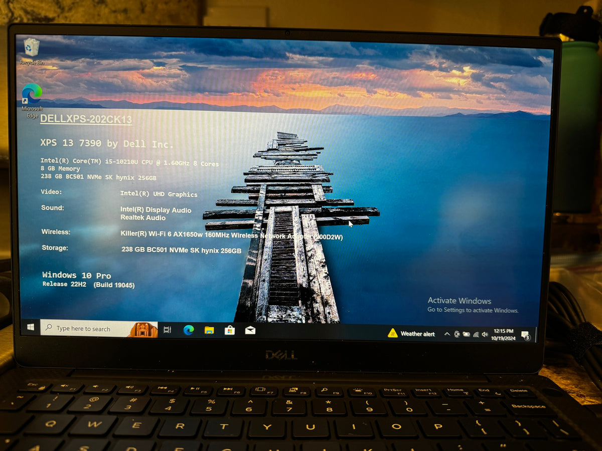 Dell XPS 13 7390 13.3" (256GB SSD, Intel Core i5-10210U, 1.60GHz, 8GB RAM)